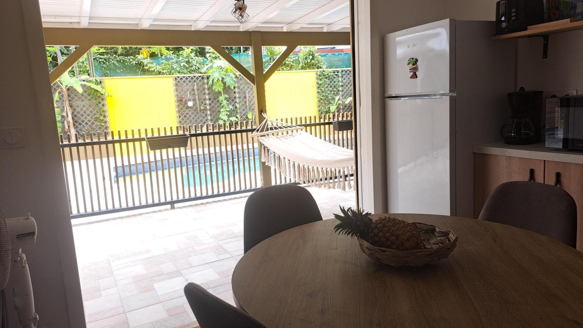 La Libellule Caribeenne- Duplex Et Piscine Sainte-Rose Extérieur photo